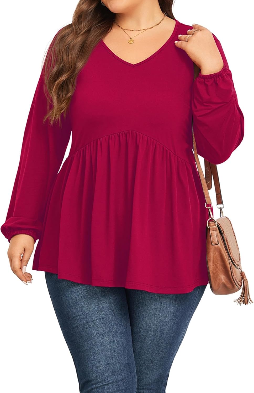 WellSize Women Maternity blouses Casual Winter Tunic Tops V Neck Long Sleeve Shirts Winter Pregnancy Clothes